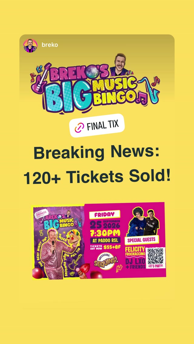 Breko's Big Music Bingo