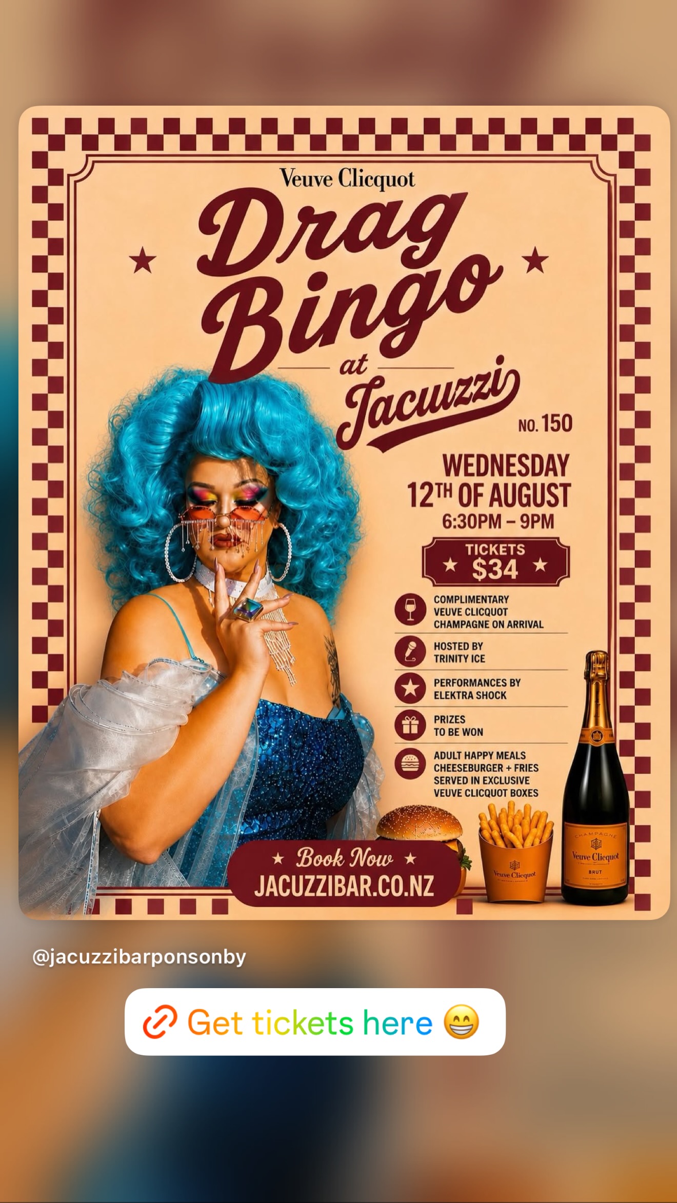Drag Bingo at Jacuzzi No. 150