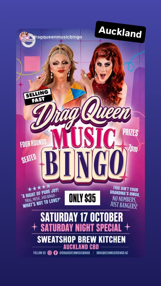Drag Queen Music Bingo – Saturday Night Special