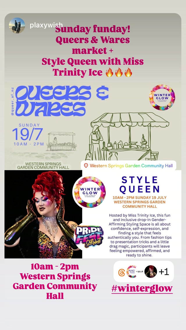 Queers & Wares Market + Style Queen with Miss Trinity Ice